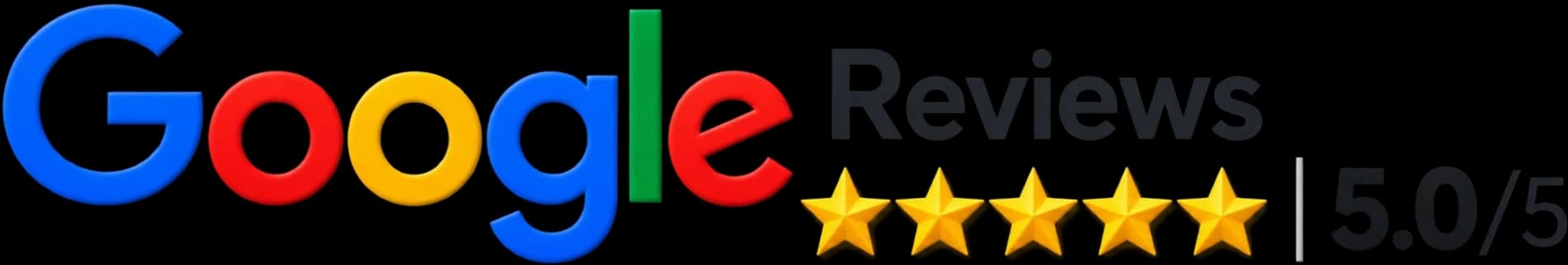 Google Reviews — rated 5.0 out of 5